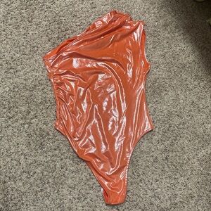 Shimmering Orange Bodysuit